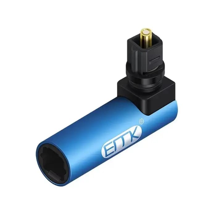 Câble Audio optique numérique EMK à Angle droit SPDIF Toslink