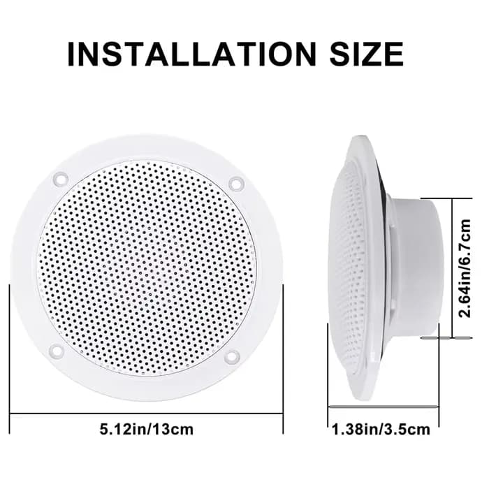 Herdio 4 ''160W 2 pièces haut-parleur marin de plafond étanche