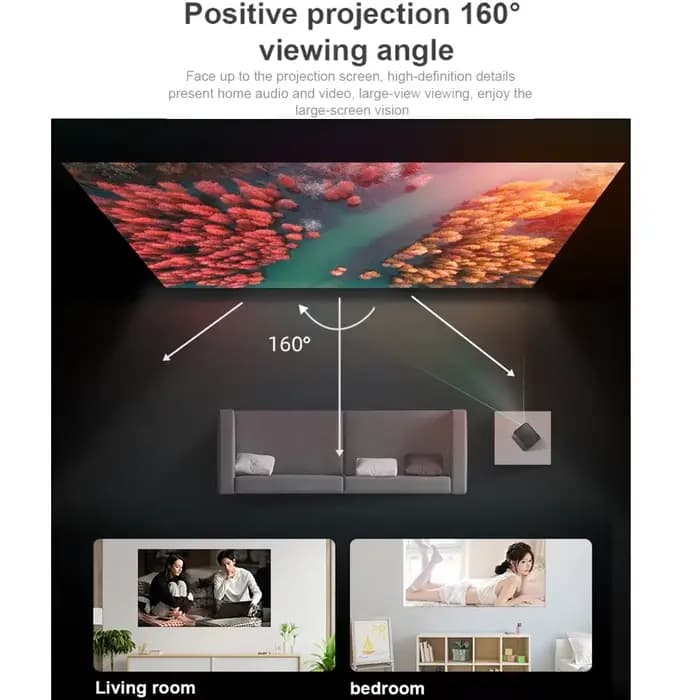 MIXITO épais rapport 16:9 fond noir écran de projecteur en soie de lait haute définition