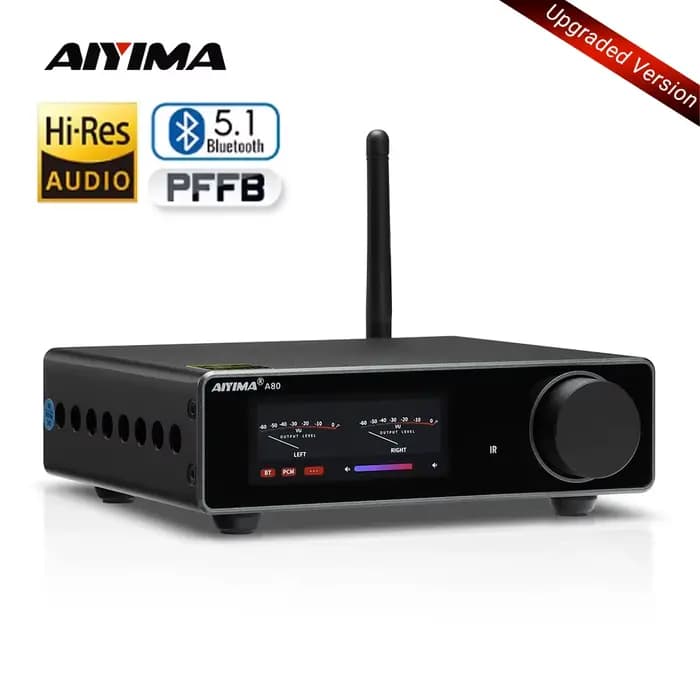 AIYIMA A80 Amplificateur de puissance stéréo Bluetooth PFFB avec DAC TPA3255 amélioré