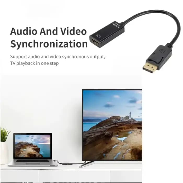 Adaptateur convertisseur DP vers HDMI 4K 1080P mâle vers femelle