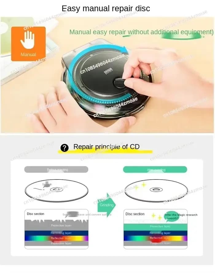 Réparateur de disques CD/DVD Blu-ray Butterfly : Nettoyage