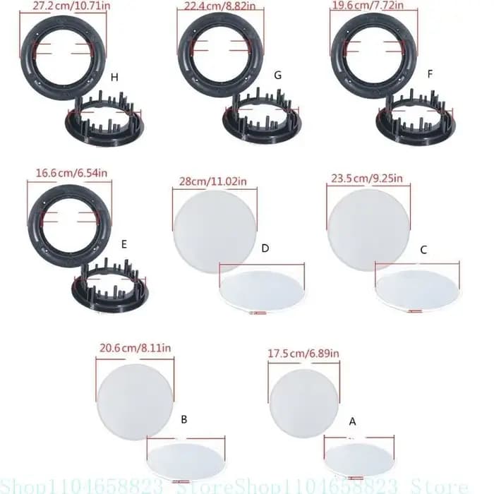 Grille haut-parleurs plafond 4/5/6.5/8 pouces