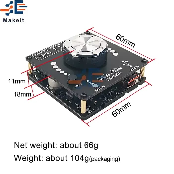 1002M 100W + 100W Bluetooth 5.0 Puissance Audio Amplificateur Conseil Pour HautréusStéréo Médailles Amplificador Home