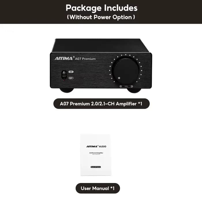 Amplificateur de puissance AIYIMA A07 Premium TPA3255 300Wx2 Classe D Stéréo 2.0 Amplificateur audio