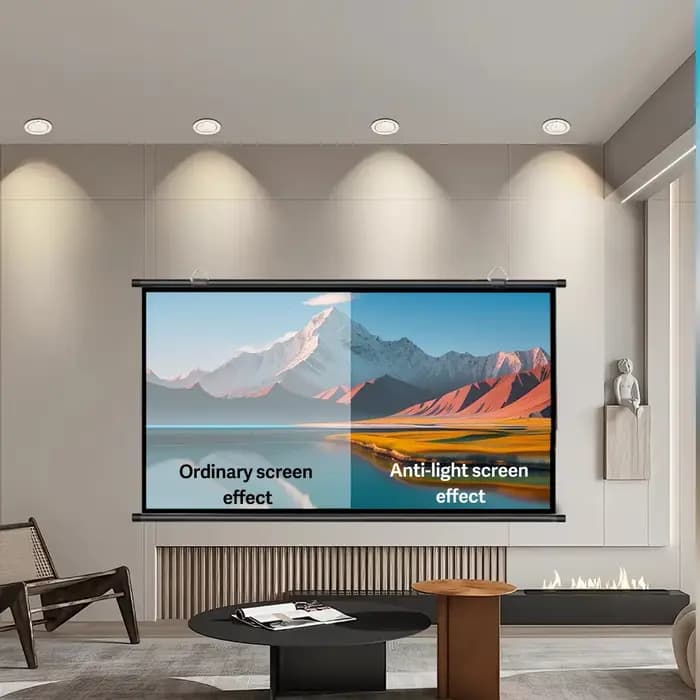 Un incontournable pour le home cinéma ! Écran de projection pliable anti-plis 120 pouces 16:9 avec é