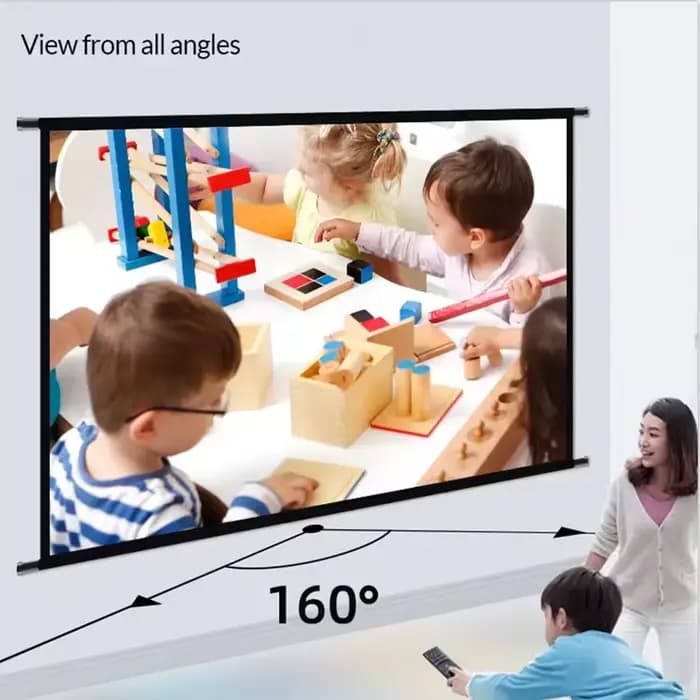 Écran de projection lavable de 84 pouces 16:9 pour intérieur/extérieur / home cinéma / écrans