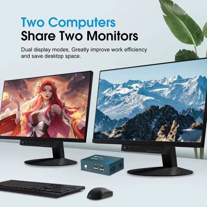Commutateur KVM USB 3.0 pour moniteur touristique