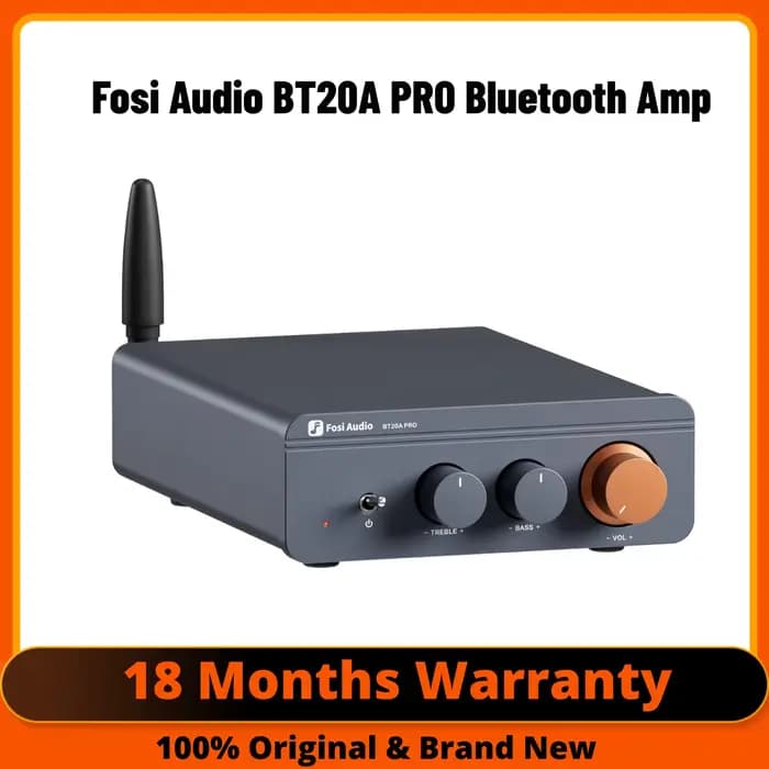 Fosi Audio BT20A Pro TPA3255 amplificateur de puissance sonore Bluetooth 300W x2 Mini HiFi stéréo classe D ampli basse aigus pour Home cinéma