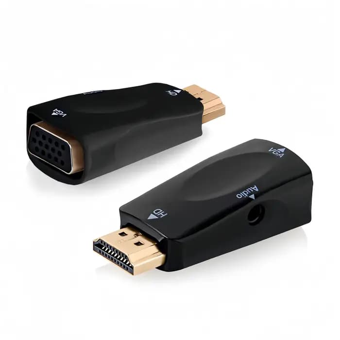 Adaptateur HDMI vers VGA avec audio - Convertisseur Full HD 1080P pour PC/ordinateur portable/moniteur/projecteur