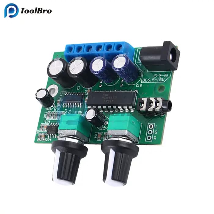 Carte amplificateur de puissance HiFi 2.1 canaux classe D 25W + 6W + 6W DC 6.5-15V