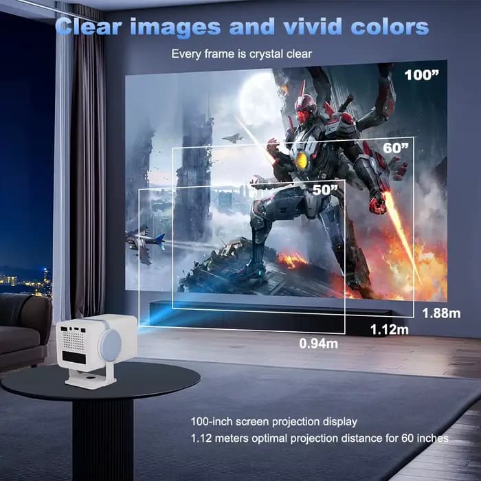Projecteur DESS Android 13 double bande Wifi6 BT5