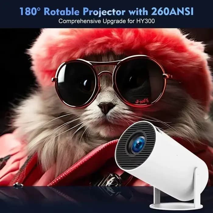 Projecteur de maison intelligente 1080P HDR10 4K pris en charge Mini