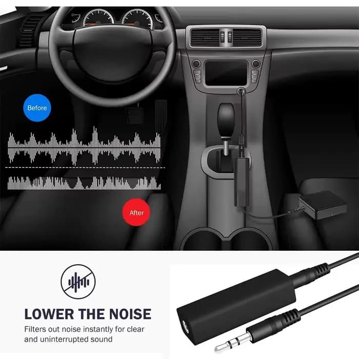 Isolateur de bruit de boucle de terre pour système audio stéréo de voiture