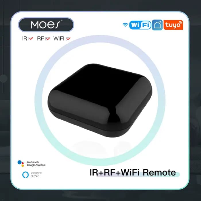 MOES Tuya WiFi IR RF télécommande pour climatisation TV télécommande infrarouge universelle fonction