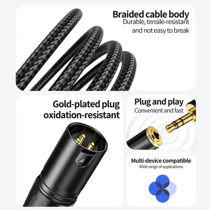 Câble audio XLR 3, 5 mm