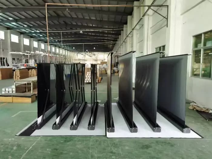 Écran de projection à longue portée pour projecteur élévateur au sol de 120 pouces
