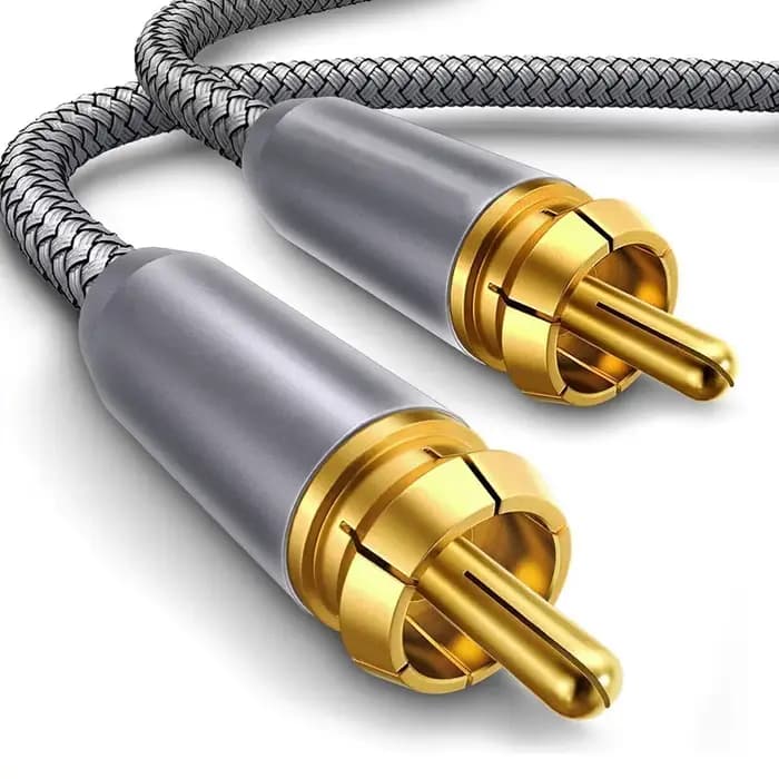 Câble Audio Coaxial Coaxial numérique RCA vers RCA mâle, cordon de caisson de basses TV plaqué or, c