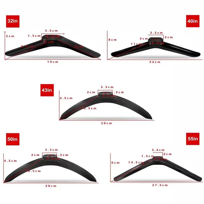 Nouveau support universel pour téléviseur avec pieds et vis