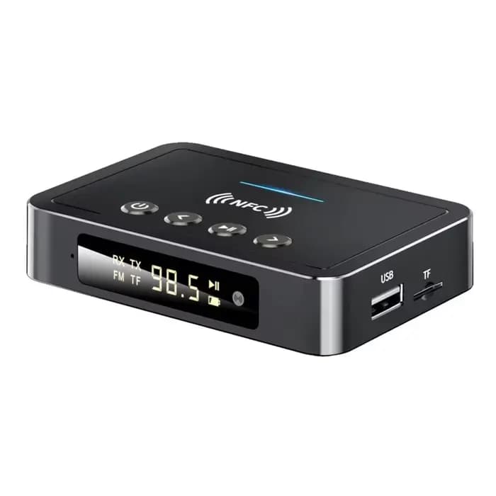 Adaptateur Audio NFC Bluetooth 5.4 FM stéréo AUX 3.5mm optique Coaxial TF/U-disque récepteur sans fi
