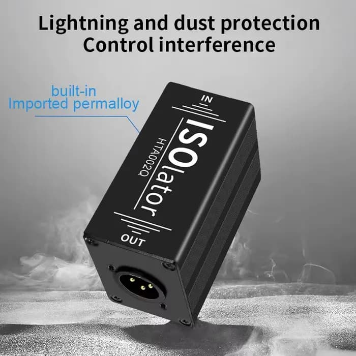 Isolateur de boucle de masse passif XLR mâle-femelle