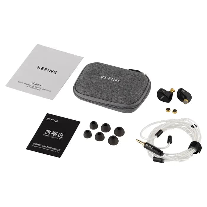 Angelears Audio Kefine Klean Écouteurs intra-auriculaires Hi-Fi avec transducteur dynamique à diaphragme DLC de 10 mm