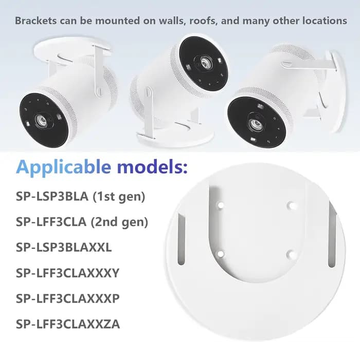 Support mural SP-LFF3CLAX SP-LFF3CLA flambant neuf pour projecteur portable Samsung The Freestyle