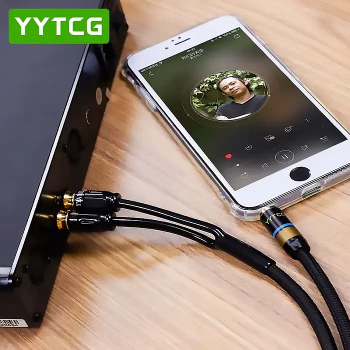 Câble audio 3, 5 mm vers 2RCA