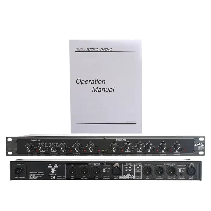 GOOERMI 234XL équipement Audio professionnel 2/3 voies stéréo 4/- voies Crossover Equlation vente en