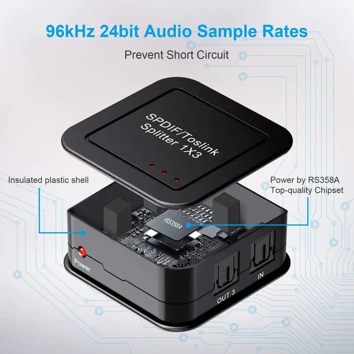 Répartiteur audio optique numérique 1 bery