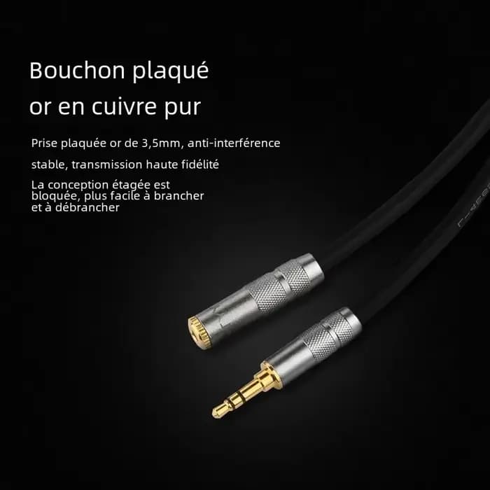 Câble audio audio avec rallonge de 3.5mm