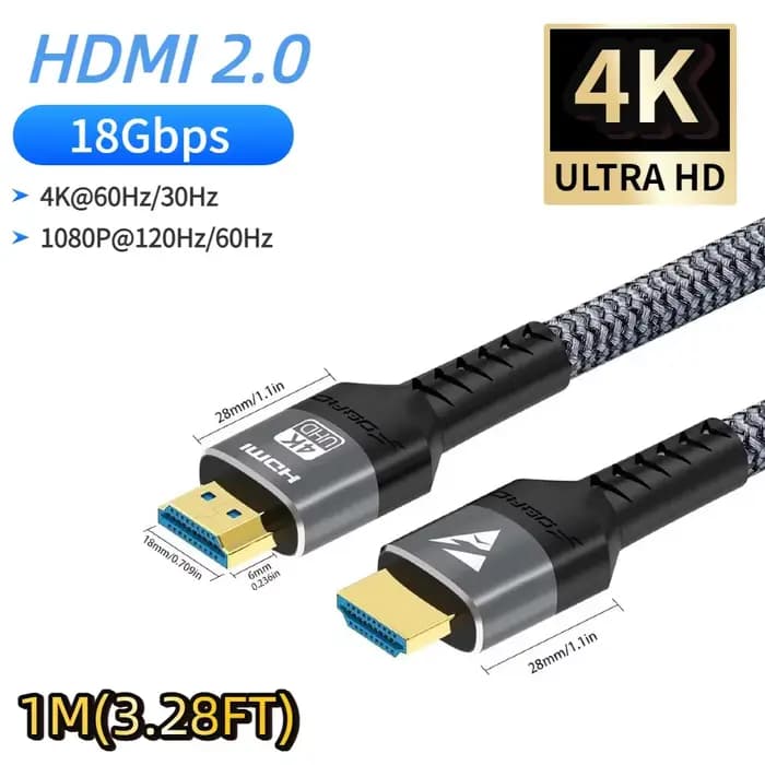 Câble HDMI 2.2/2.1/2.0, largeur de bande maximale 96 Gbit/s, prend en charge 8K@120Hz 4K@240Hz 2K@36