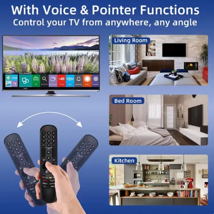 Télécommande magique de remplacement MR22GA/GN pour Smart TV avec fonction voix et pointeur