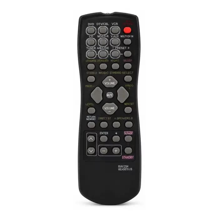 Télécommandes de remplacement pour amplificateur de cinéma maison YAMAHA RAV22 RAV254 WE45870 RX-V340 RX-V390 HTR58 RX-V459 HTR-5930 HTR-5940