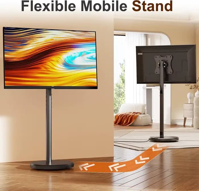Chariot TV mobile Support TV roulant pour téléviseurs 10-42 pouces