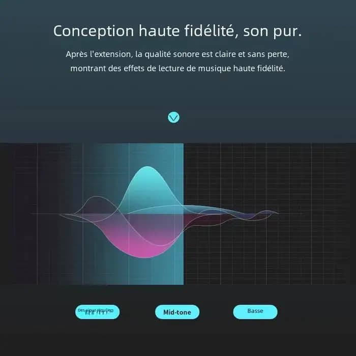 Câble audio audio avec rallonge de 3.5mm