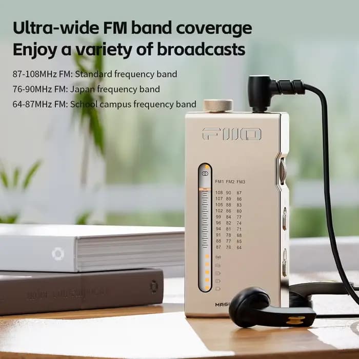 Récepteur radio stéréo FM HiFi portable FiiO RR11 avec réglage PVR analogique