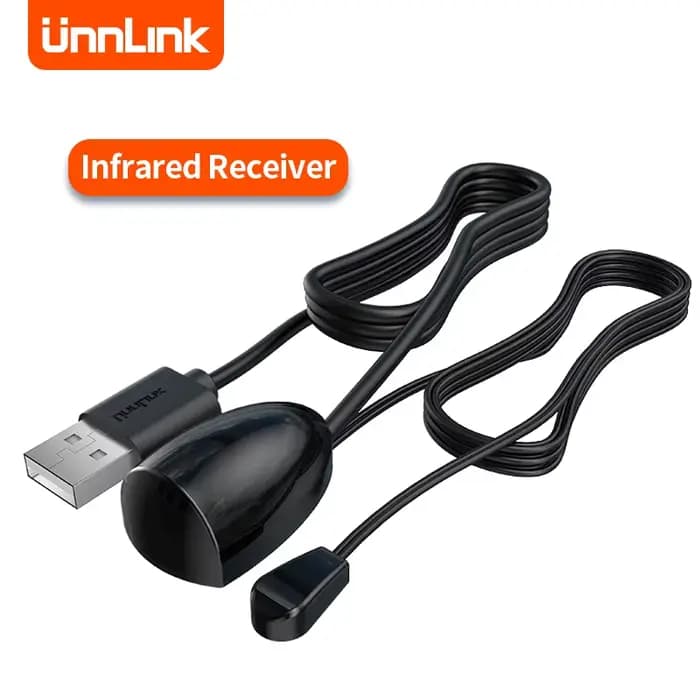 Unnlink récepteur répéteur d'extension de télécommande infrarouge IR pour TV Box projecteur DVD TV Home cinéma ensemble avec adaptateur USB de contrôleur