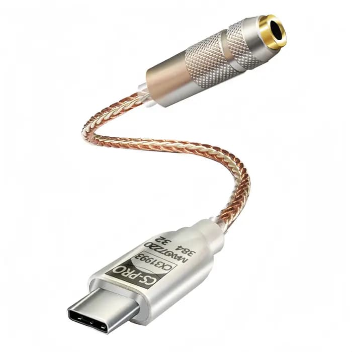 DAC + MAX97220 AMP | Sortie haute puissance 65 mW | Adaptateur audio de type C vers 3