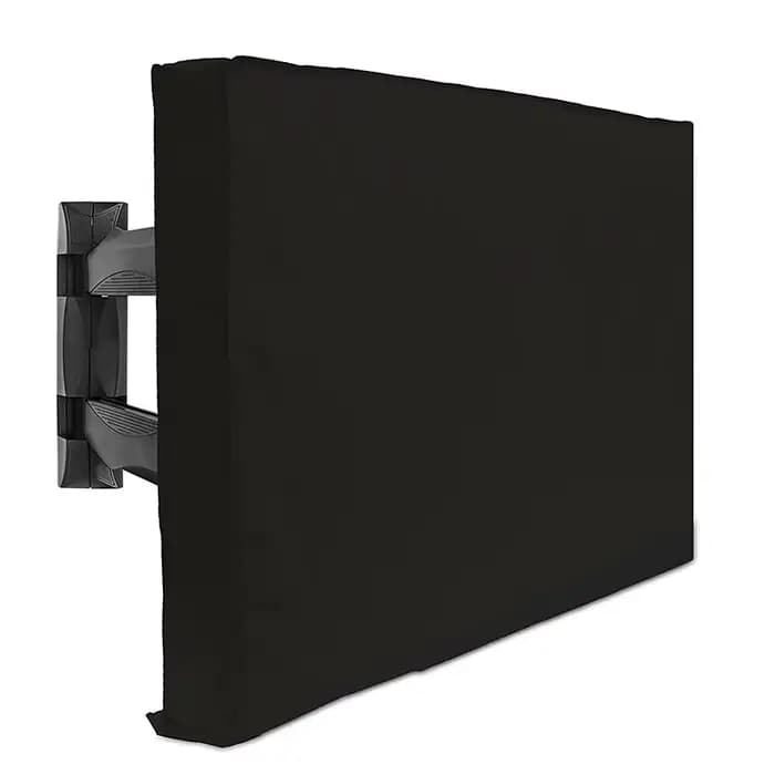 Housse de protection pour téléviseur extérieur résistante aux intempéries et à la poussière, beige,