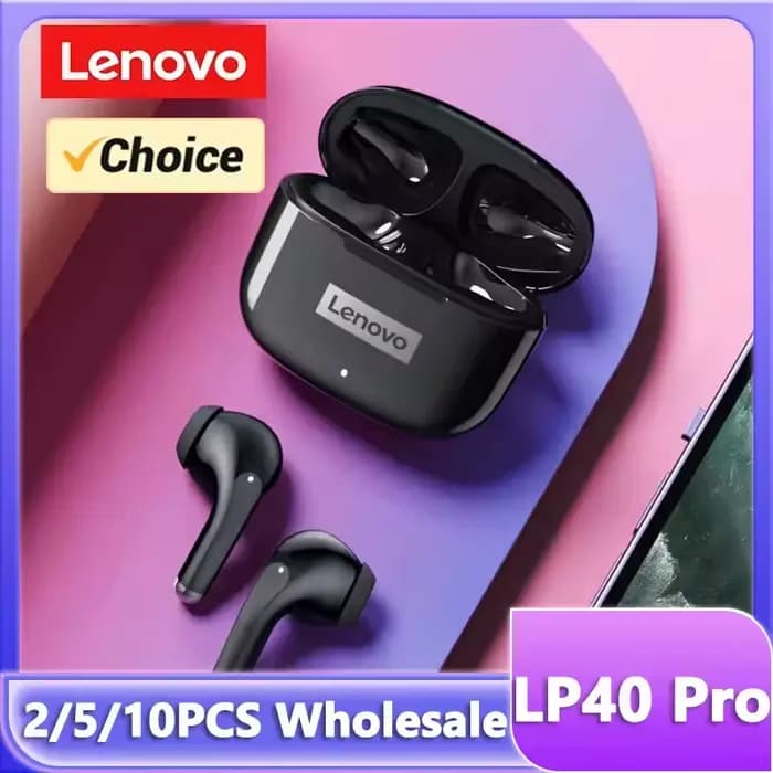 Écouteurs sans fil Lenovo LP40 Pro Bluetooth 5.4 TWS Hifi Stéréo pour Gaming et Sport avec Contrôle Tactile et Appel HD avec Micro