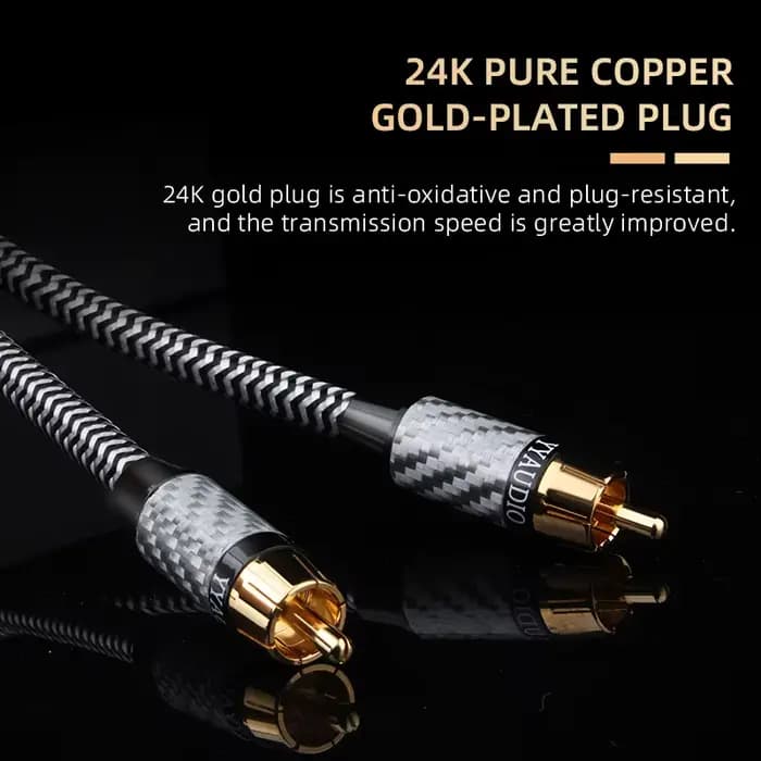 Câble audio coaxial numérique stéréo pour amplificateur TV