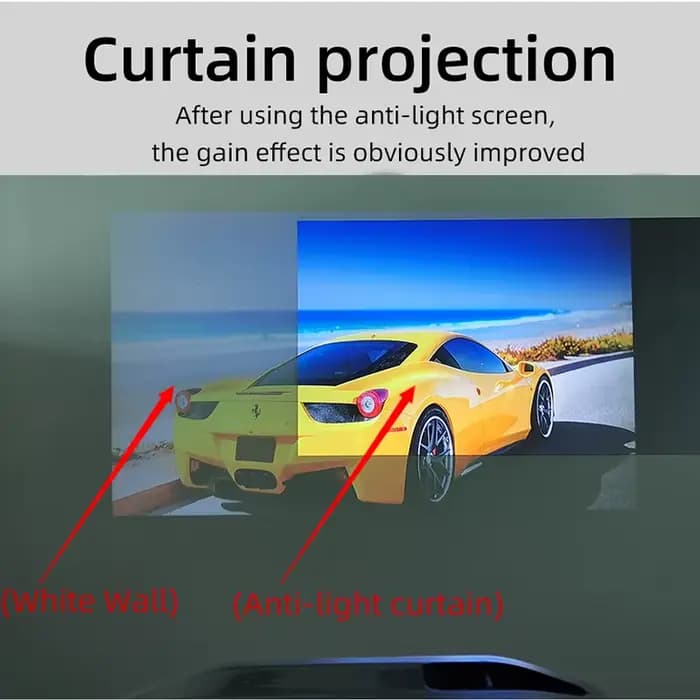 VEIDADZ – écran de projecteur 60 72 84 92 100 110 120 130 133 pouces 16:9