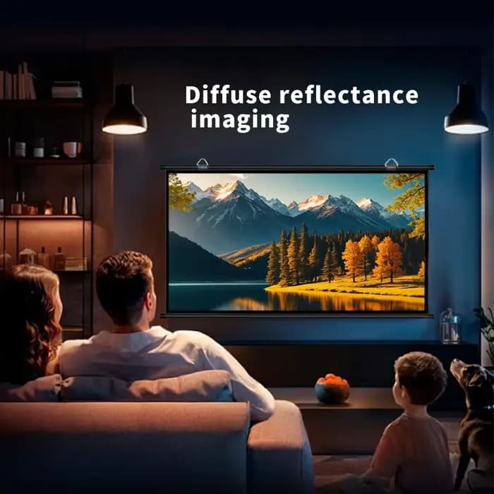 Un incontournable pour le home cinéma ! Écran de projection pliable anti-plis 120 pouces 16:9
