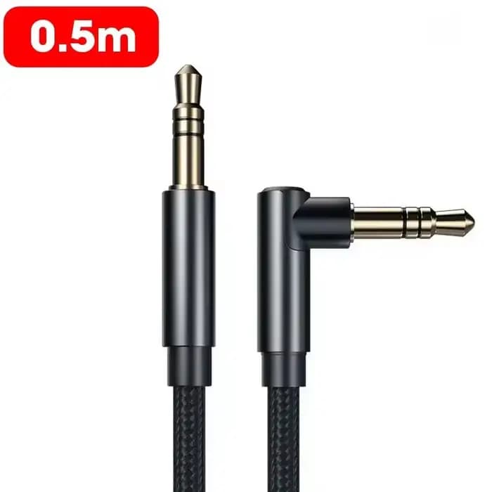 Câble Audio Jack 3.5mm, coude à 90 degrés mâle à mâle, fil Aux pour haut-parleur Samsung Xiaomi MP3/