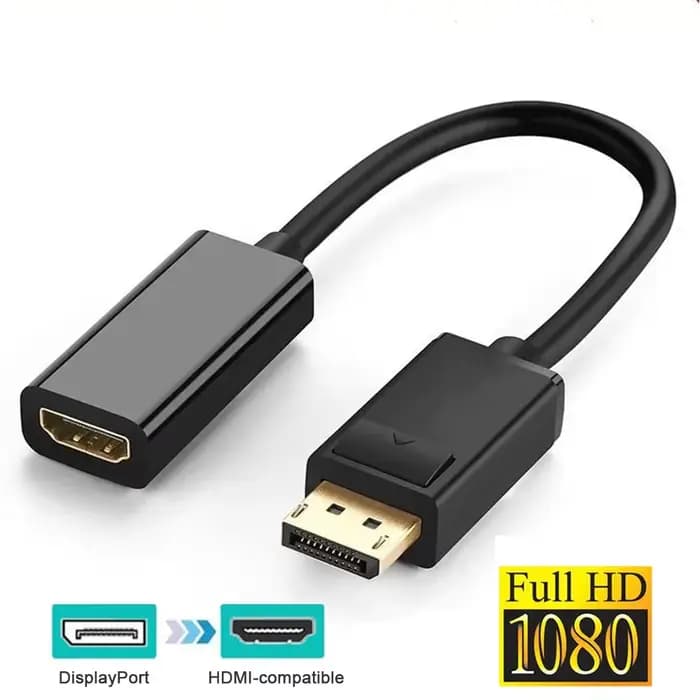 Adaptateur convertisseur 4K DP vers HDMI, câble adaptateur DP mâle DP vers femelle HD TV, vidéo et a