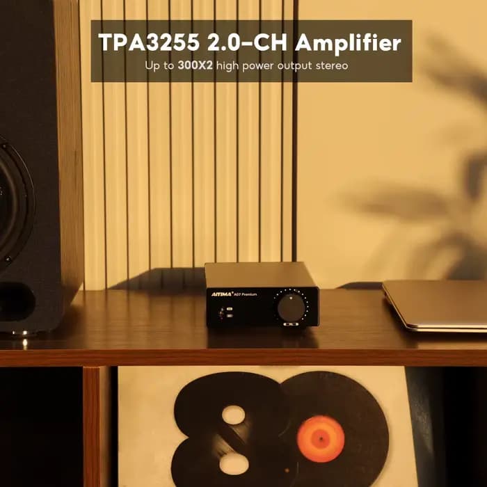 Amplificateur de puissance AIYIMA A07 Premium TPA3255 300Wx2 Classe D Stéréo 2.0