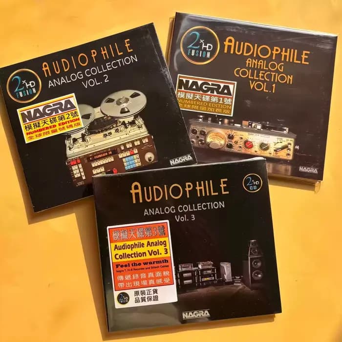 Ensemble de CD de compilations d'enregistrements analogiques audiophiles, volumes 1 à 3, collection,