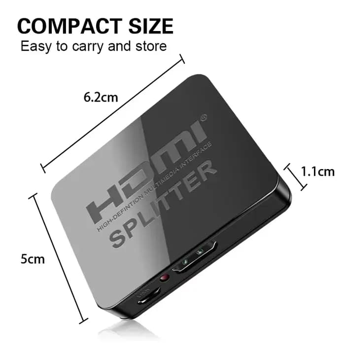 Répartiteur HDMI 4K x 2K 1 entrée 2 sorties 1080P 60Hz