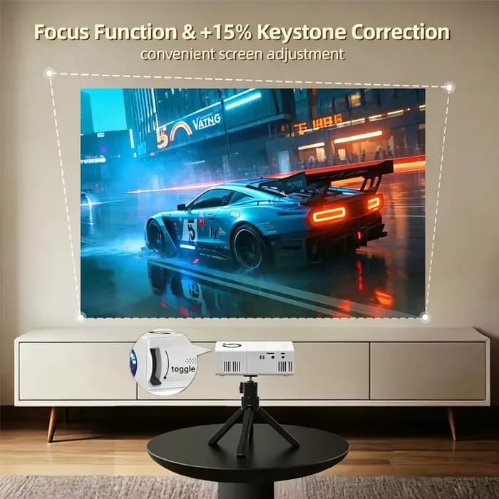 Mini projecteur intelligent prenant en charge la décodage 1080P 4K